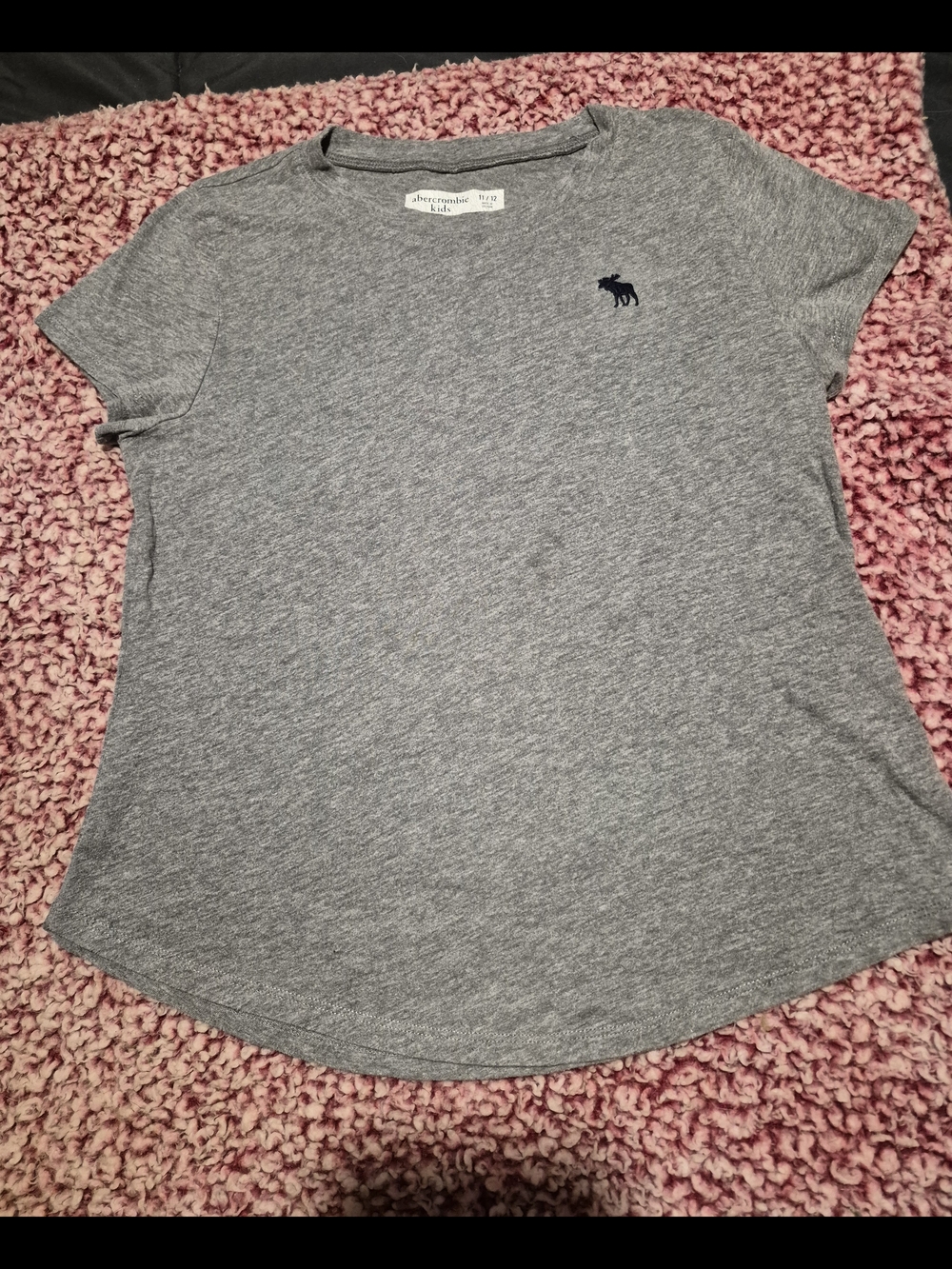 Abercrombie & Fitch Gray Heather Short Sleeve Tee